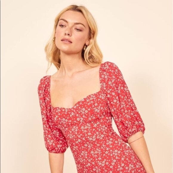 RARE NEW Reformation Kopa Sweetheart Dress Size 2 - Picture 4 of 13